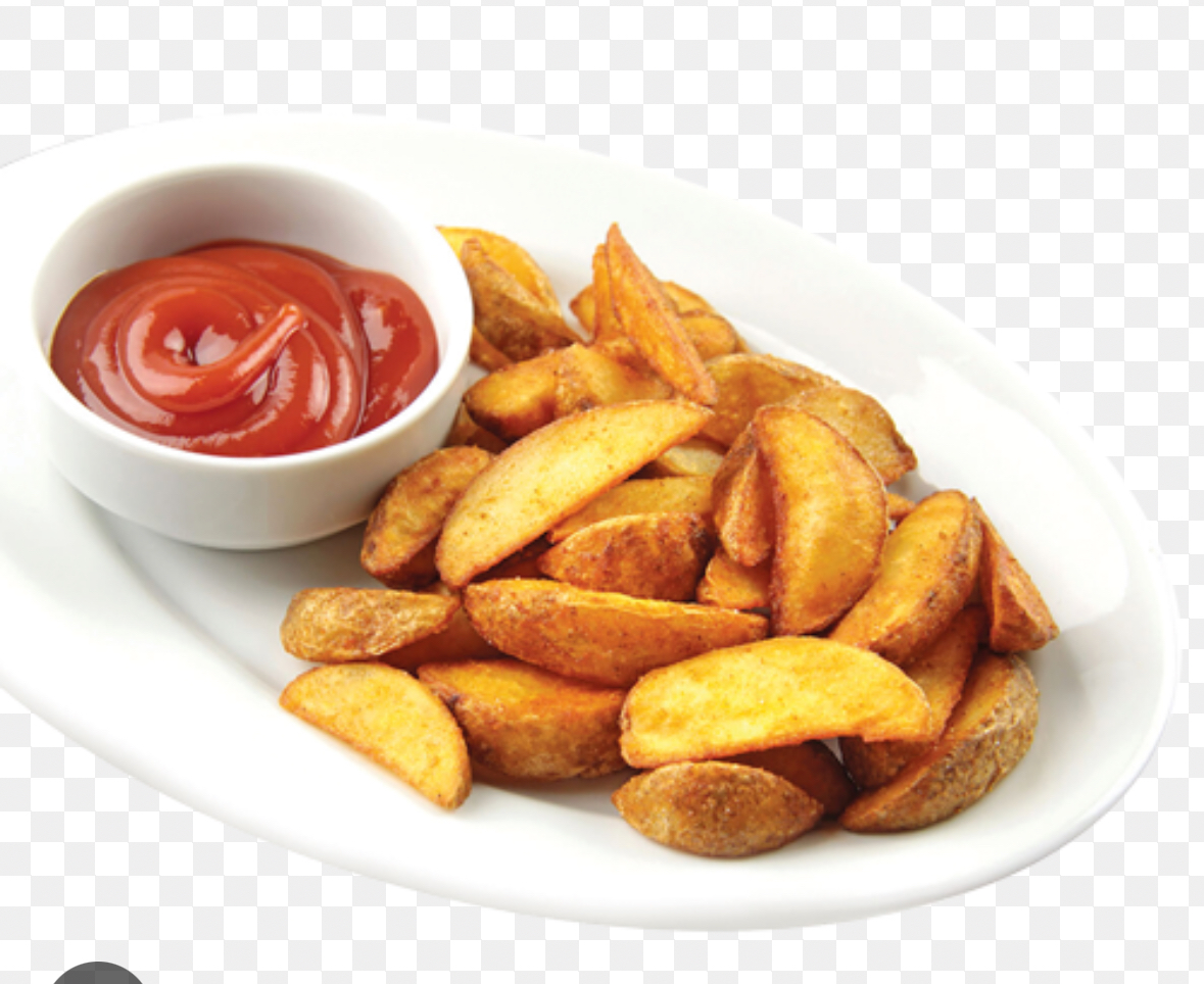 Картофельные дольки с кожурой 