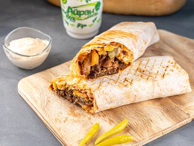 Донер ассорти в лаваше