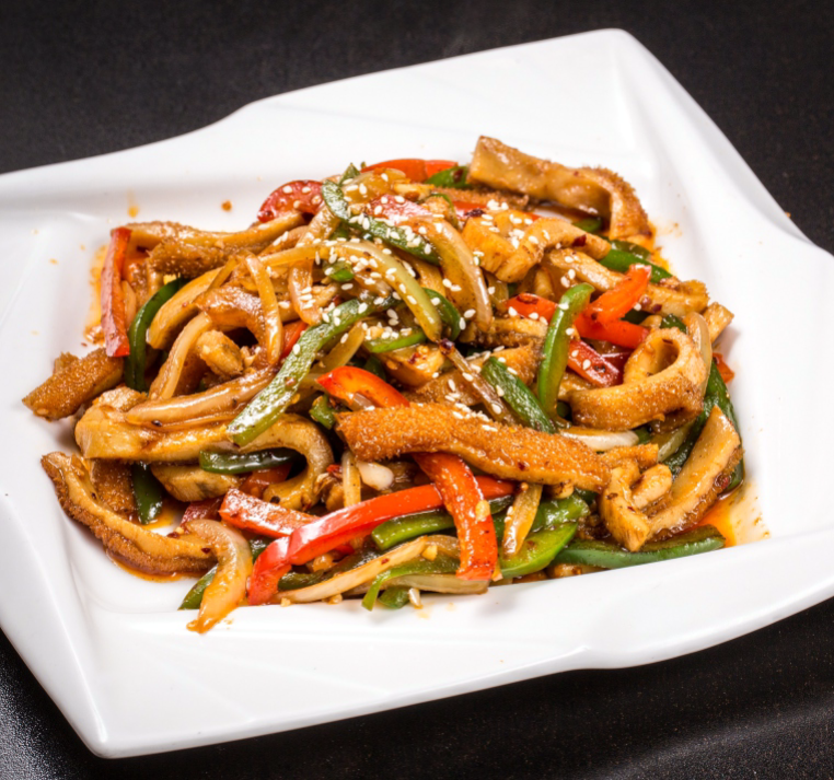 Требуха с перцем  