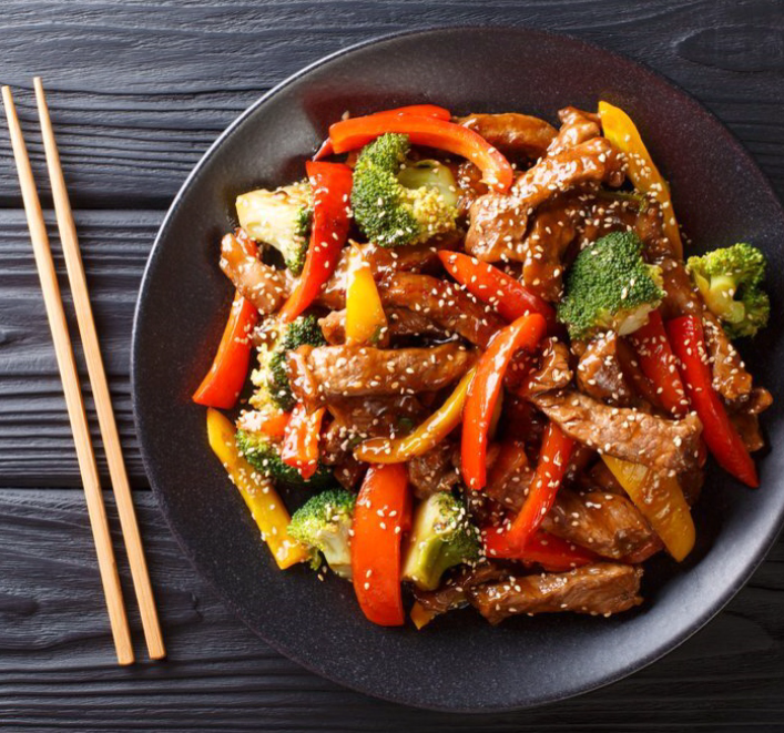 Говядина в кисло-сладком соусе 