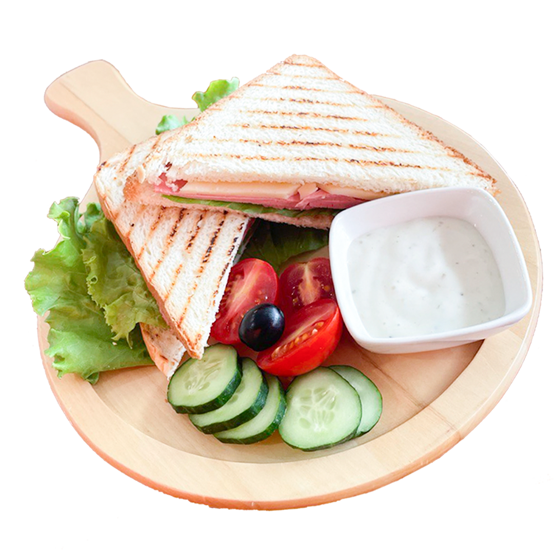 Тосты с сыром и колбасой