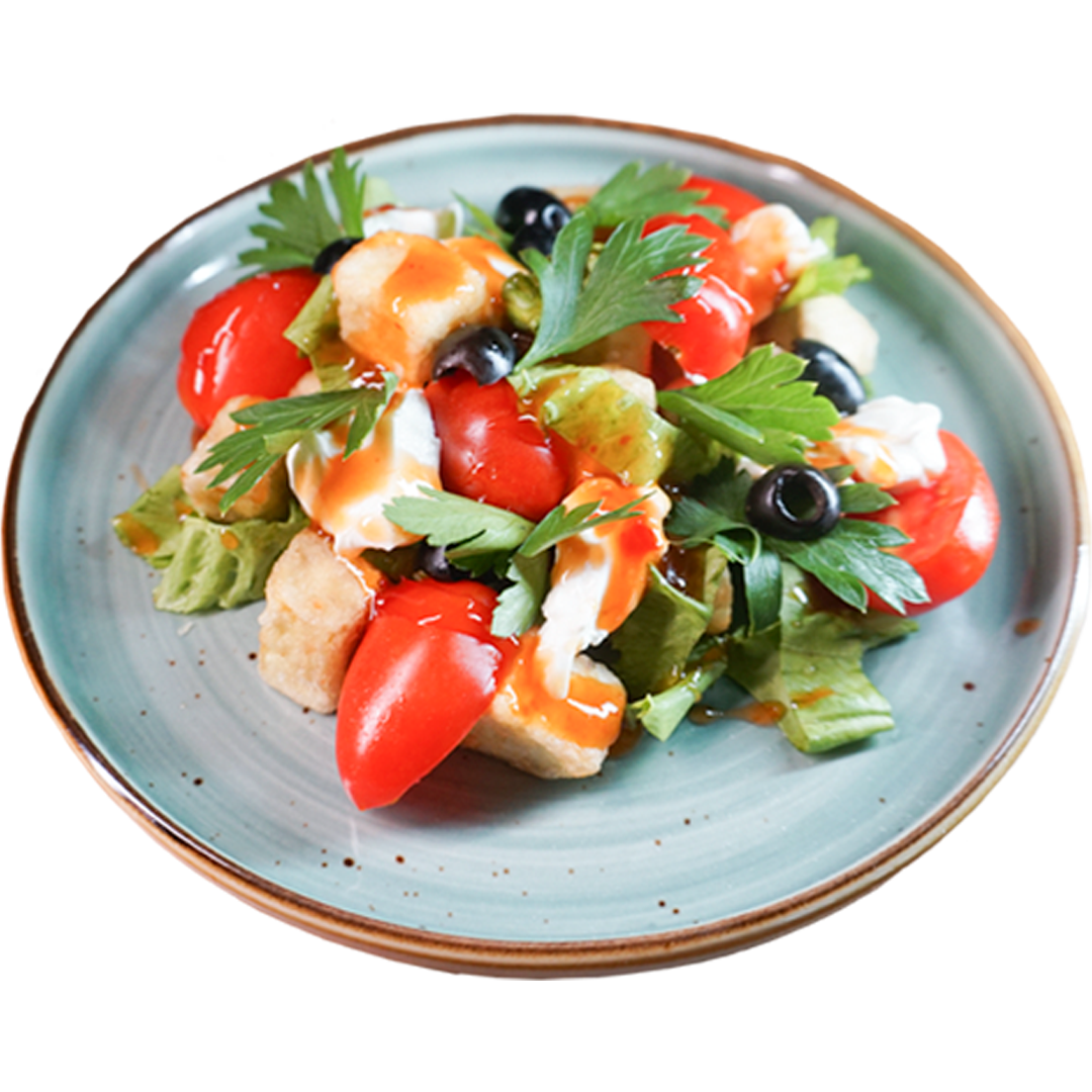 Салат из баклажан в кисло-сладком соусе