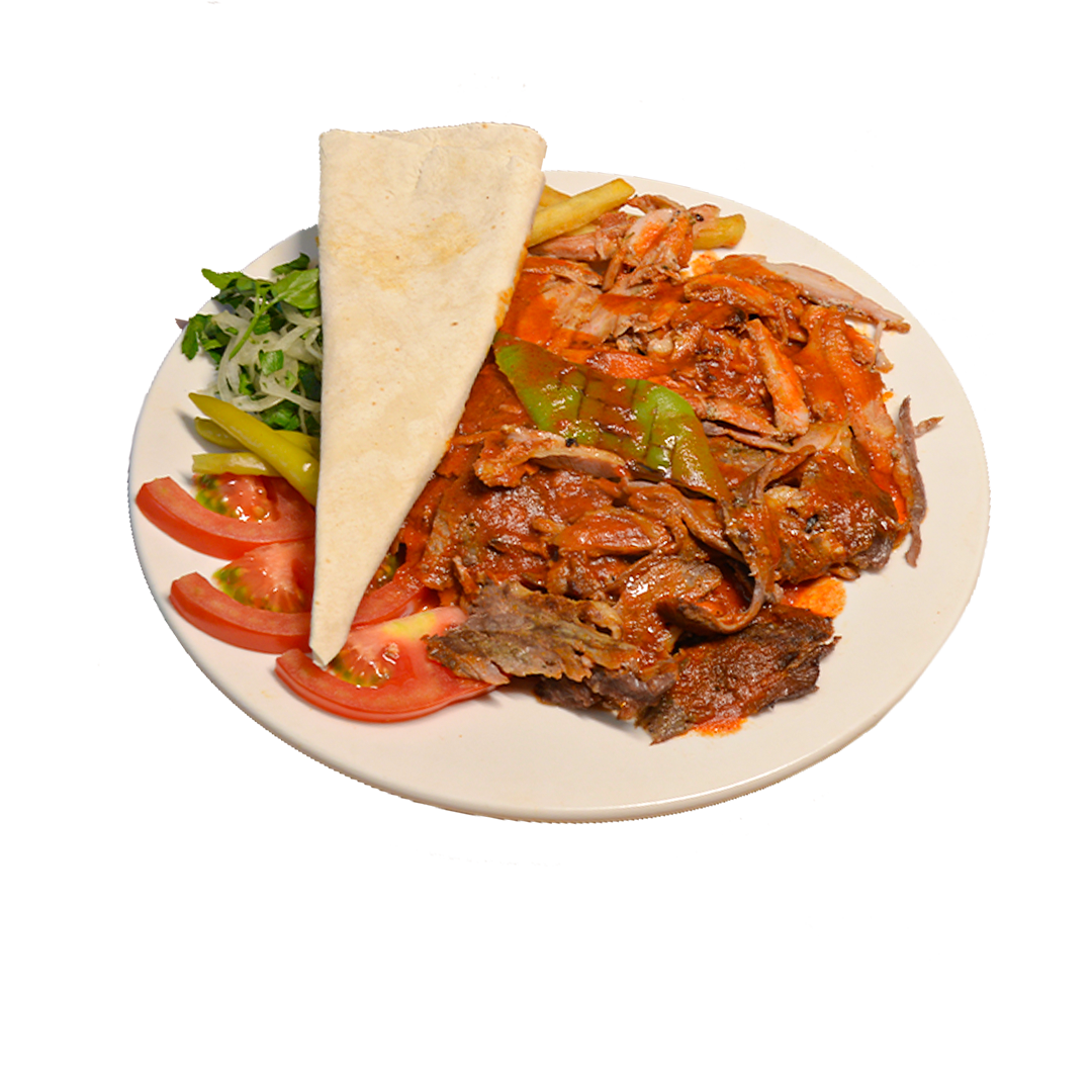 Донер ассорти на тарелке