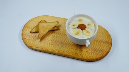 Каша овсяная с бананом