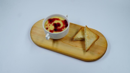 Каша кукурузная с джемом