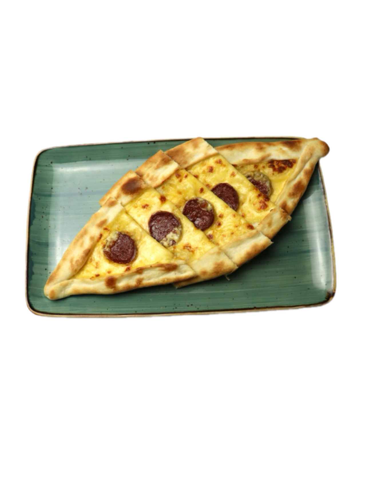 Пиде с турецкой колбасой 