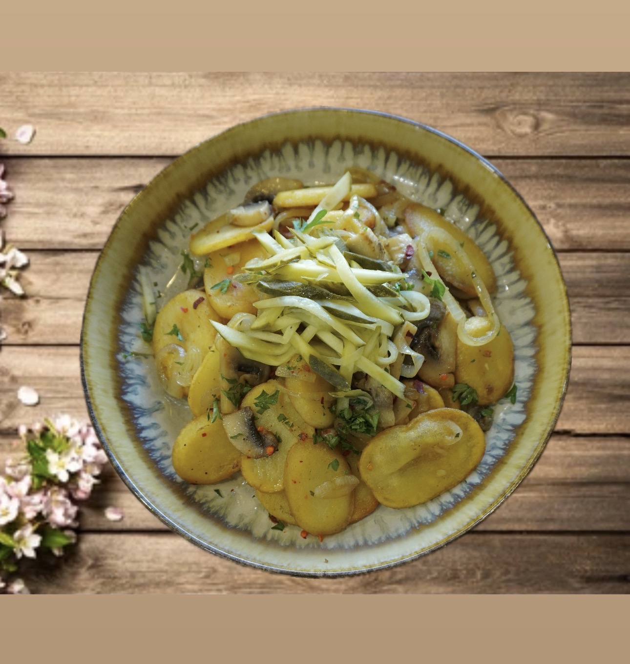 Картофель с грибами по домашнему