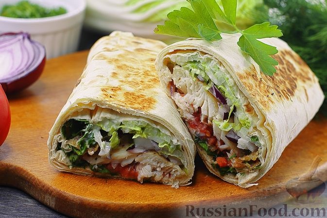 Донер Куриный в лаваше